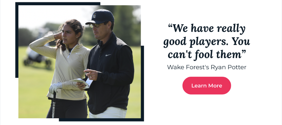 Wake Forest coach Ryan Potter